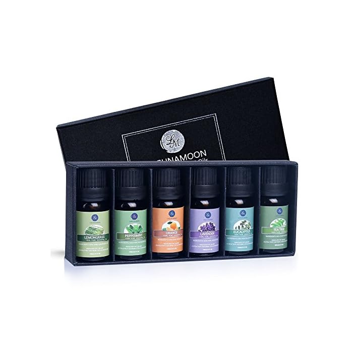Essential Oils Set - Top 6 Organic Blends for Diffusers, Home Care, Candle Making, Fragrance, Aromatherapy, Humidifiers…