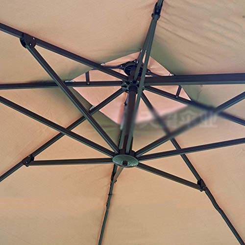 UWY Tischschirm Sonnenschirm 210 x 210 cm quadratischer Garten Sonnenschirm Sonnenschutz Kippmechanismus Polyester… – Bild 4