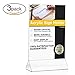 TWING Table Sign Display Holder - Ad Picture Frame Brochure Holder - Clear Acrylic 8.5x11inches Pack of 3