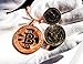 Bitcoin Keychain Collectors Set (3 Pack) .999 Fine Gold Bitcoin Commemorative Collectors Coins - Heavy Plated 1oz Gold - Crafted Polished Mirror Finish - Includes Gold, Silver, and Bronze