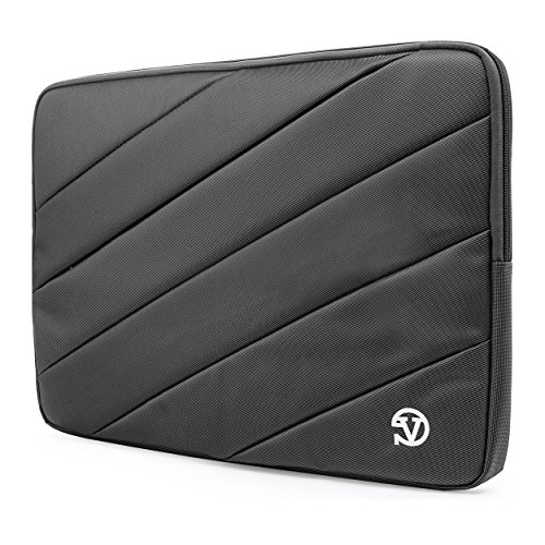 VanGoddy Bubble Padded Jam Series Striped Sleeve Case for Acer Aspire V7 / V5 / R7 / V3 / E1 / M3 Series 15.6 inch Ultrabook Laptops (Gray)