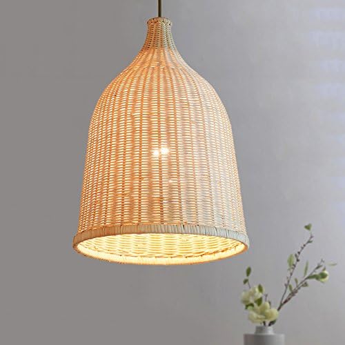 Chandelier，LED Pendant Light Chandelier LED Pendant Lighting Apply to Contemporary Living Room Bedroom Retro Rattan, Cane Art Chandelier Single Head to The Balcony Bedroom Living Room 2901120 (mm)