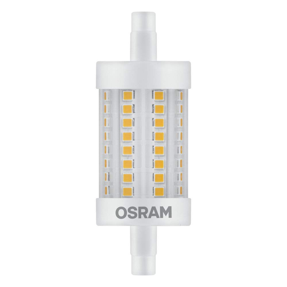 OSRAM Pack of 10 x LED LINE R7S | LED Tube: R7s, 7W = Replacement for 60W | Warm White, 2700 K