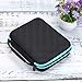 Hipiwe 30 Bottle Diamond Embroidery Storage Carrying Case - Diamond Painting Accessory Organizer Box DIY 5D Diamond Art Craft Accessory Organizer Jewelry Beads Sewing Pills Container Holder (Blue)