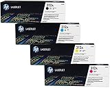 Genuine HP 312A CF380A, CF381A, CF382A, CF383A TONER SET BCYM LJ Pro MFP M476dn, M476dw, M476nw Sealed In Retail Packaging.