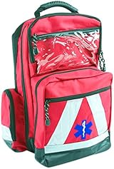 Basic Medical Supply BMS Emergency Rescue Backpack Waterproof Red view 2