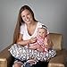 Minky Nursing Pillow Cover & Waterproof Cover | Arrow Pattern Slipcover | Extra Soft Plush Fabric | Best for Breastfeeding Moms| Fits Snug on Infant Nursing Pillow| 2 Pack Gift for Baby Boy or Girl