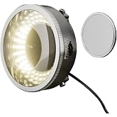 Microscope Polarized 96-LED Ring Light Anti Glare Microscope Lamp Illuminator for Soldering Repair Industrial Camera
