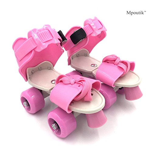 Outinpro Kid's Children's Adjustable Speed Quad Roller Skates Shoes