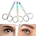 Coobbar 3pcs Protable Stainless Steel Eyebrow Trimmer Scissors Eyebrow Shaver Knife Nose Hair Removal