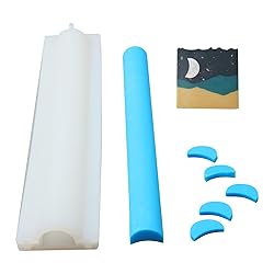 BOOWAN NICOLE Moon Silicone Column Embed Molds for