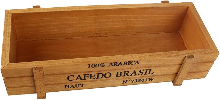 Indoor/Outdoor Wooden Succulent Planter Flower Herb Pot Home Garden Flower Decorative Container Storage Box - Image 4