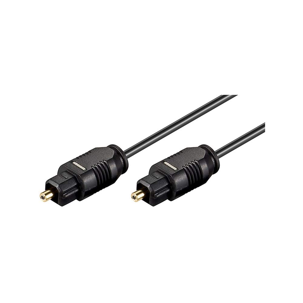 Goobay 50563 Optical Cable, Black, 2.2 mm Diameter, 0.5 m Cable Length