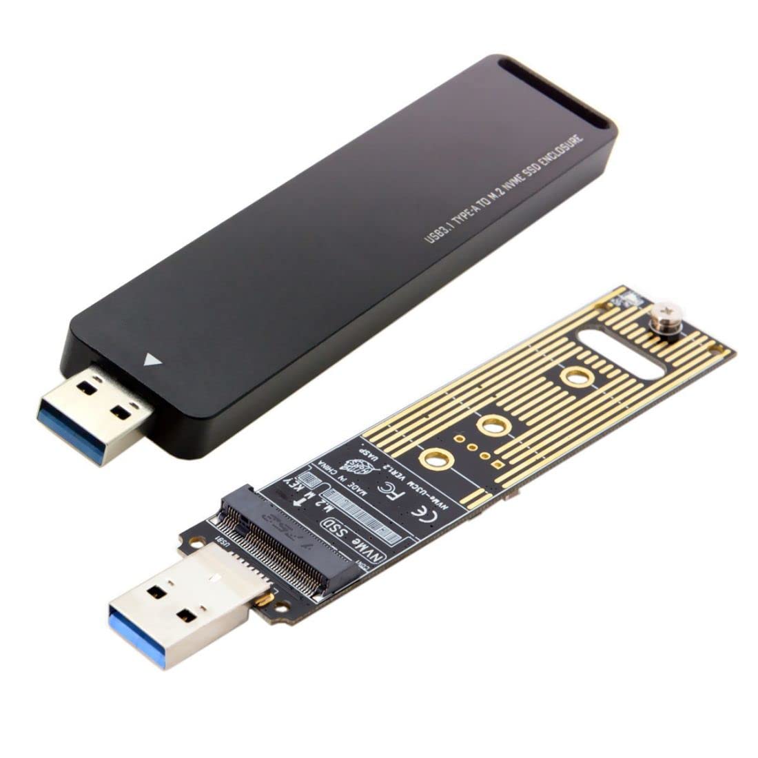 CY USB 3.1 TYPE-A to M.2 NVME SSD Enclosure