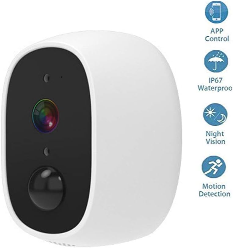 Volwco Wireless Rechargeable Battery Powered WiFi Camera, Indoor