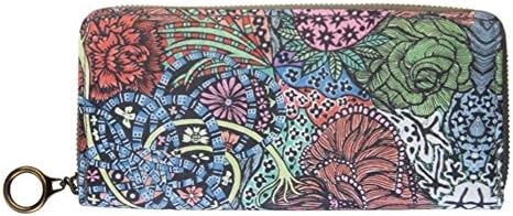 Ms. long wallet/Vintage Clutch/Korean version of College Wind handbag printing-B
