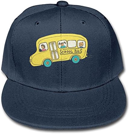 Cartoon School Bus Boys and Girl Snapback Baseball Hats Youth Size Cap