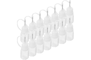 JEWEDECO Precision Applicator Bottles 30Pcs 5Ml Small Refillable Bottles for Glue and Oil with Leak-Proof