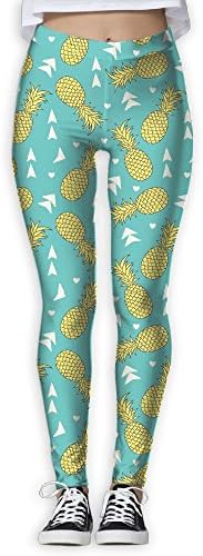Pineapple Pattern Long Yoga Running Pants 3D Print Elastic Sweatpants Workout Training