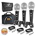 Pyle 3 Piece Professional Dynamic Microphone Kit Cardioid Unidirectional Vocal Handheld MIC with Hard Carry Case & Bag, Holder/Clip & 26ft XLR Audio Cable to 1/4'' Audio Connection (PDMICKT34) primary