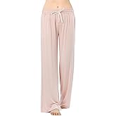 ESTAMICO Women Ultra Soft Viscose Pajamas Bottoms Wide Leg Lounge Sleep Pant with Elastic Waistband