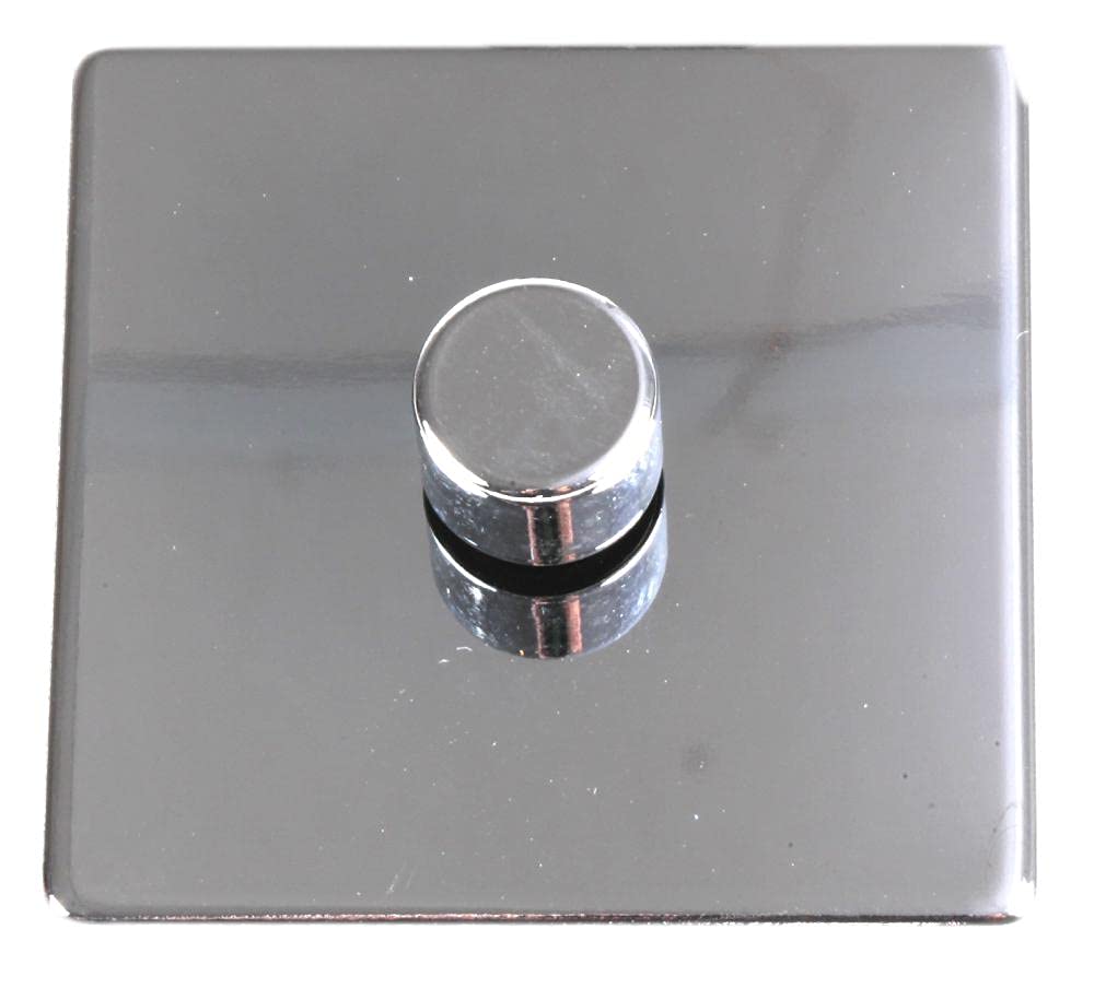 PRO ELEC PELB1133 Screwless Dimmer Switch, 1 Gang, 1 Way, 250W, Polished Chrome