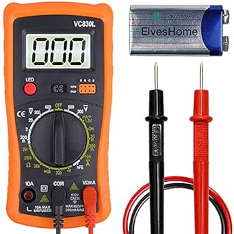 Digital Multimeter Multimeter With Ac Dc Voltmeter Ohm Volt Amp Tester Multifunction Battery Tester Pocket Meter With Backlight Tests Wire Voltage Tester Measure Voltage Current Resistance Diode Amazon Com Tools Home Improvement