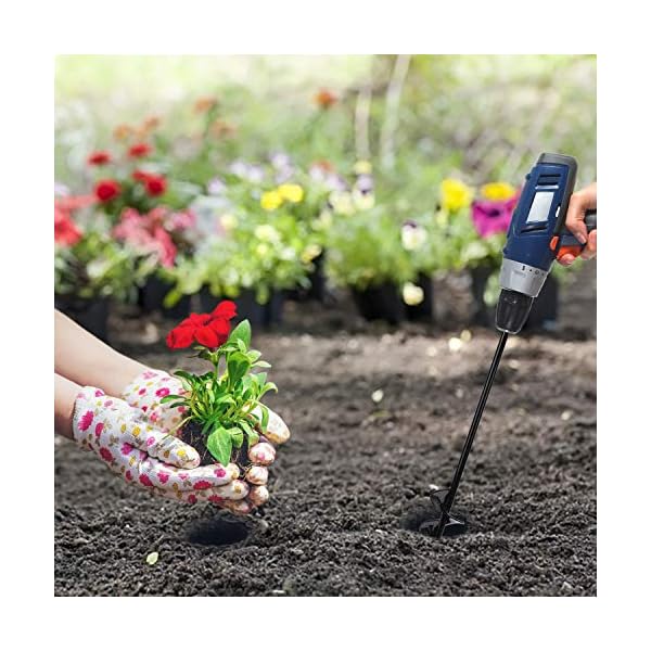 RZKJ-SHOP Garten Schnecken Spiralbohrer, Handbohrer Erdlochbohrer Erdbohrer Pfahl Loch, Zeitsparende Lochbohrer… – Bild 4