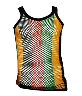 Crystal,Fairy,Tronseal Jamaica String Vest (Medium)- Black,Green,Gold ...