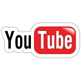 YouTube You Tube sticker decal 6" x 3"