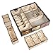 The Broken Token Game Organizer - 7 Wonder Duel Compatible Dueling Gods Box, Wooden Storage Box for Tabletop Games