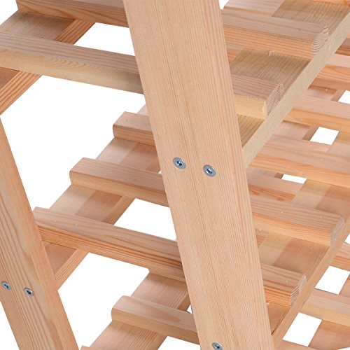 Giantex Wood Wine Rack Stackable Storage Storage Display Shelves (120-Bottle) - Thumbnail 5