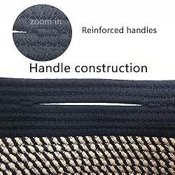 COMFY-HOMI 3PACK Cotton Rope Square Basket With