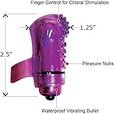 Waterproof Wireless Vibrating Screaming O FingO's - Nubby Purple