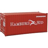 Walthers SceneMaster HO Scale Model of Hamburg Sud 20' Corrugated Container,949-8058