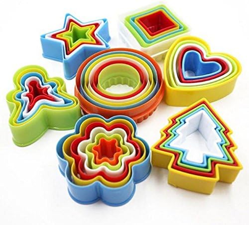 Colorful Multi-Shape Plastic Mold Cookie Biscuit Cutter Mould Pastry Maker Tools Randomly Sent