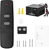Remote Control For Servo Motor &amp; Latching Solenoid Gas Fireplace Valve,Fit for skytech UN3 SR-1001 CON-TH MRCK,Fit for realfyre VR-1A,Fit for rasmussen SR-2R RPK3E SE, and more Flame Adjustment
