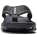 KIIU Mens Flip Flop Indoor and Outdoor Thong Sandals Beach Slippers Black 2, 11 Men