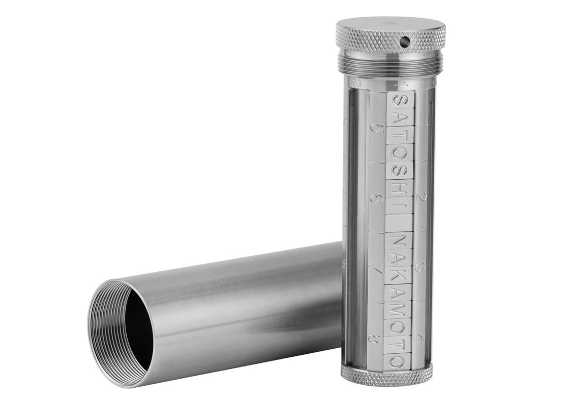 COINSURE Crypto Seed Phrase Storage, 24 Words Seed Backup for Bitcoin  Ethereum Crypto Wallet, 304 Stainless Steel Capsule, BIP39 Compatible in  Oman | Whizz Cash & Check Boxes