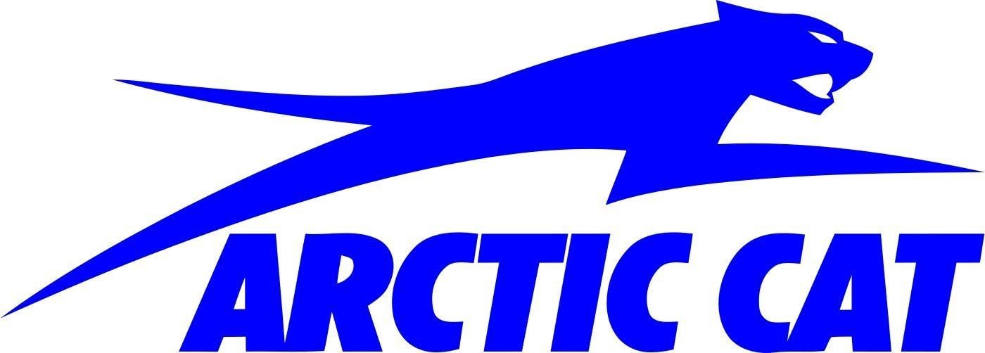 Jumping Arctic Cat Decal Sticker (Blue)