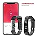 TOOBUR Fitness Tracker, Waterproof Activity Tracker Watch with Heart Rate Pedometer Calories and Sleep Monitor, Slim Step Counter Wristband Smart Watch for Women Men Kids - Black