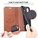 B BELK Case for iPhone X, Premium Leather [Ultra Slim] Flip Wallet Cover Case [Stand Feature] [Card Slots] [Magnetic Closure] Black