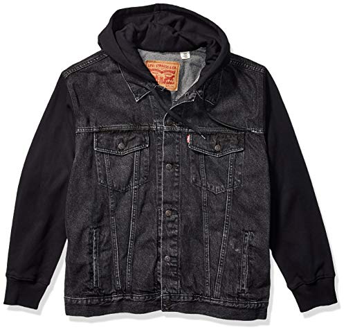 trucker jacket with hood
