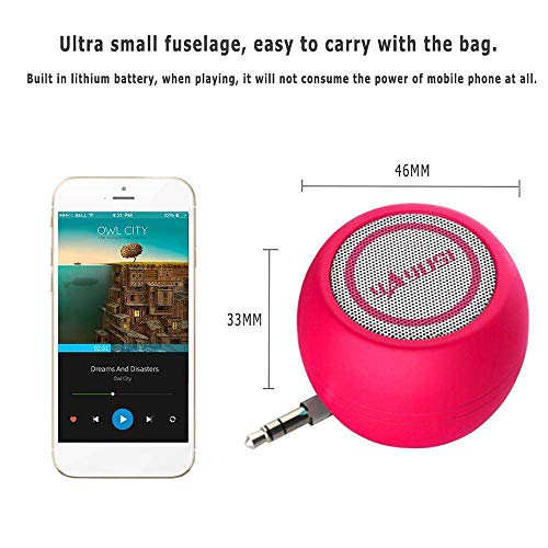 Portable Speaker KingTo Mini Mobile Phone Speaker 3.5mm AUX Amplifier Sound System 3D Stereo Speakerwith USB Charger for iPhone, iPad, iPod, Tablet, Computer - Thumbnail 2