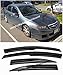 Extreme Online Store EOS Smoke Tinted JDM Style Side Window Visor Rain Guard - Made for and Compatible with Acura TSX 04-08 2004 2005 2006 2007 2008
