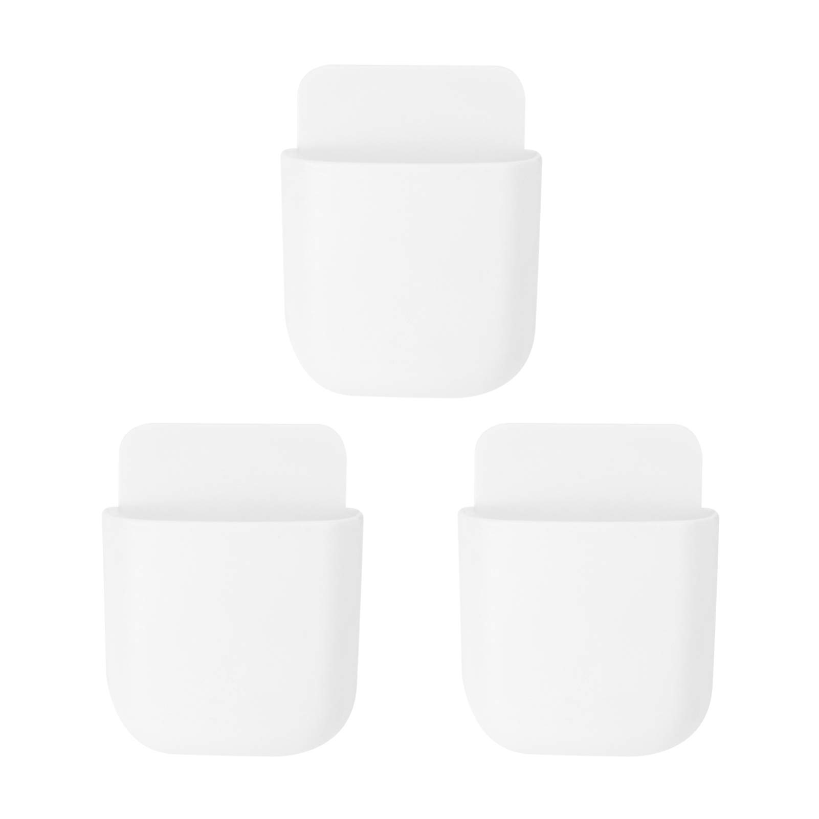 TOPBATHY 3-Piece Remote Control Holder Organiser Wall Mount Organiser Media Organiser TV Remote Control Storage Box