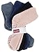 Gripper Socks Adult Men's Indoor Anti-skid Winter Fluffy Socks,4 Pairs,Black/Khaki/Grey/Navy