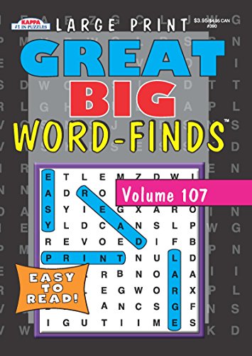 Great Big Word-Finds Puzzle Book-Word Search Volume 107