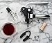 New Wine Bottle Opener Set by Symposium Supply - Rabbit-Style Corkscrew with Aerator - 5 Piece Stylish Gift Set For The Wine Lover