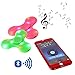 LED Bluetooth Speaker Rechargeable Fidget Spinner Toy Anxiety Relieve Stress High Speed Focus Toy for Killing Time (LED bluethooth blue)